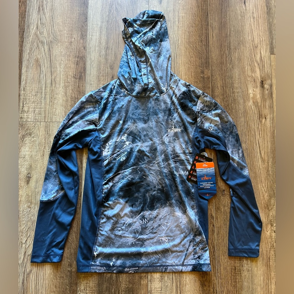 NWT Men’s Mossy Oak Habit Hooded Performance Fishing Jacket